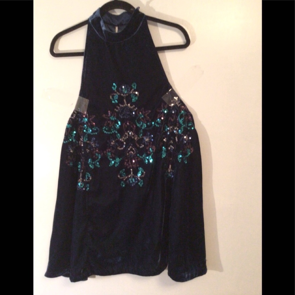 Free People Sophie Sequin Mini Dress Yellow